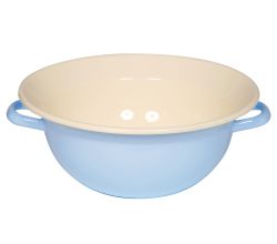 RIESS 0297-006 Weitling 32 cm, Blau, mit zwei Henkeln / Teigschüssel / Salatschüssel