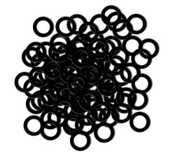 100er SET KÖRO Gummi-Ring 14 x 3,5 mm für Brauseschläuche / Gummidichtung / Dichtung