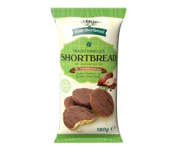 The Irish Shortbread Company Traditionelles Shortbread mit Vollmilchschokolade 180 g / Butterkekse
