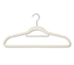 KESPER 16643 Kleiderbügel, 6er Pack, beige, Kunststoff