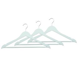 KESPER 16882 Formkleiderbügel, 3er Pack, hellblau, Kunststoff