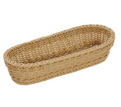 KESPER 17848 Baguette-Korb 41 x 13,5 x 7 cm, Kunststoffgeflecht / Brotkorb / Obstkorb