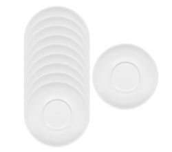 10er SET KÖNITZ Coffee Bar FOUR/FIVE Untertasse 15,9 cm, weiß, mit BM