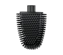 METALTEX 185517000 Cleany Ersatzbürste flach, schwarz, passend für Cleany WC-Bürste