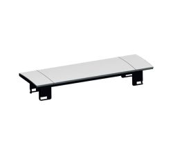 BACHMANN POWER FRAME COVER 3-fach mit Aluminiumklappe / Steckdosenleistenzubehör / Tisch-Steckdosen / Einbaurahmen