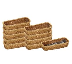 10er SET KESPER 19780 Besteckkorb 28 x 11,5 x 5,5 cm, Vollkunststoff