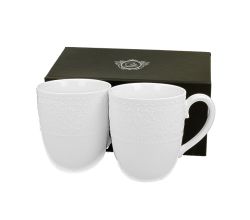 DUO WHITE COLLECTION 2er Set Becher ALICE 370 ml New Bone China Porzellan