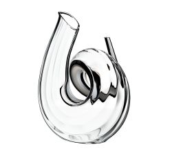 RIEDEL 2011/00 Dekanter CURLY Fatto A Mano schwarz-weiß-schwarz / Design-Dekanter