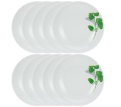 10er SET CreaTable - EUROPA KRÄUTER - Multifunktionsteller BASILIKUM 26 cm aus Porzellan