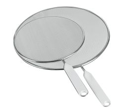 METALTEX 2er-Set Spritzschutz 21 + 29 cm aus Aluminium-Streckmetall