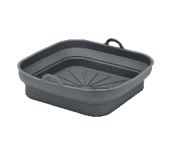 METALTEX 222193000 Faltbarer Silikonkorb für Airfryer 21,5 x 21,5 cm, geeignet für Heißluftfritteuse, Mikrowelle und Ofen