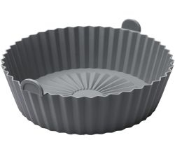 METALTEX 222195000 Silikonkorb für Airfryer Ø 20 cm, geeignet für Heißluftfritteuse, Mikrowelle und Ofen