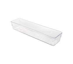 Metaltex 235459000 Schubladen-Organizer LARGE Slim 7,5 x 30,5 x 5,5 cm ohne Deckel / Organisationsbox