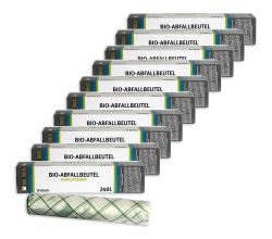 10er SET 240 L Abfallbeutel (je 10 Stk. auf Rolle) / Bio4Pack /Müllbeutel / Mülltüte / Biobeutel / Kompostbeutel