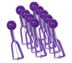 10er SET METALTEX CHROMOTHERAPY Gelati Eisportionierer 22 cm - Orchid - Lila