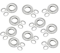 10er SET METALTEX Eierköpfer aus INOX mit praktischen Sicherheits-Scherengriffen / Eieröffner / Frühstückszubehör / Köpfer