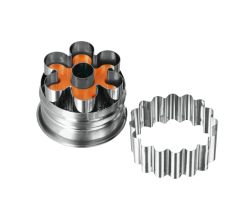 METALTEX 252373010 Linzer-Ausstecher ROSETTE / Ausstechform / Plätzchenform