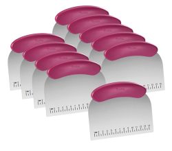 10er SET METALTEX 252595010 Teigspachtel Inox / Profi-Qualität mit eingelaserter Maßeinheit