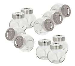 10er SET METALTEX 252890000 Vorratsglas mit Deckel 50 ml / Gewürzglas