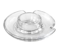 METALTEX 252900000 Eierbecher aus Glas mit Löffelablage, Ø 10,8 cm