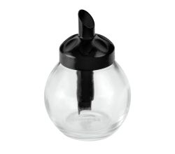 METALTEX 252918080 Sweet Zuckerdosierer rund, 160 ml, mit schwarzem Deckel