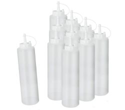 10er SET METALTEX 252964000 Squeezy Saucenspender 700 ml, Kunststoff / Ketchup / Senf / Soßenspender