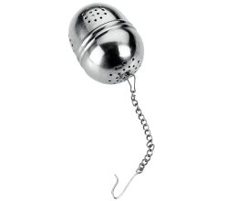 Tee-Ei Ø 4 cm mit Kette aus Edelstahl / Tee - Ei / Teeei / Teebereiter