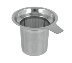 METALTEX 253835 Tee-Sieb groß mit Griff, Inox, Teesieb für Tassen und Teegläser