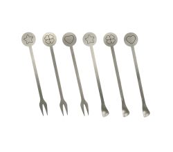 METALTEX 253927000 Barlöffel/-gabeln 6er Set, Inox