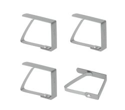 METALTEX 254500010 Tischtuchklammern 4er Set, Inox / Tischdeckenhalter