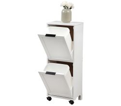 KESPER 2553013 Universalschrank mit Mülltrennsystem, weiß lackiert