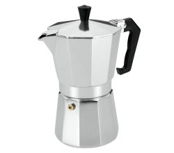 METALTEX 256416010 Espressozubereiter für 6 Tassen, Aluguss / Espresso-Kocher / Espressokanne