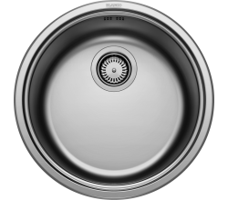 BLANCO 513306 RONDOSOL Rundbeckenspüle, Edelstahl Bürstfinish / ab Schrankbreite 45 cm