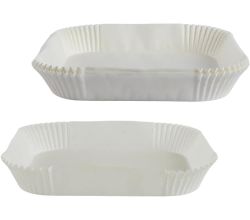METALTEX 257727000 Airfryer Backpapier/Papiereinsatz 20 x 20 cm, quadratisch, 54 Stück, für Heißluftfritteuse, Ofen und Mikrowelle geeignet