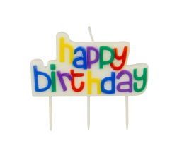 METALTEX 259016000 Geburtstagskerze HAPPY BIRTHDAY / Geburtstags - Deko