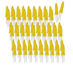 60er SET METALTEX Maiskolbenhalter / Maiskolben - Halter / Maiskolbenpicker / Grillbesteck
