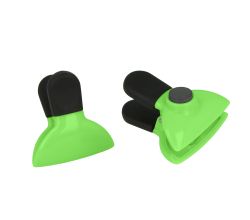 METALTEX CHROMOTHERAPY Beutelclip mit Magnet - GRÜN / Verschlussclip 1 Stück