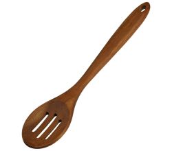 KESPER 28942 Kochlöffel 33 cm aus Akazienholz mit Schlitzen, FSC