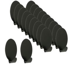 20 METALTEX 294502004 Hafthaken Jumbo, oval, Inox schwarz