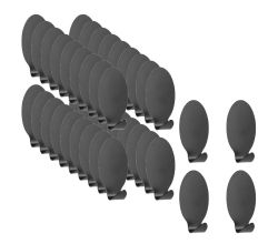 40 METALTEX 294504004 Hafthaken Lilliput, oval, Inox schwarz