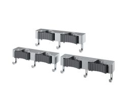 METALTEX 294904000 Hang-up 6 Klemmleiste für Besen, 3er Set / Hakenleiste