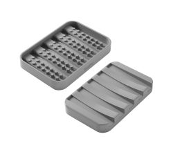 METALTEX 297019000 Gravity-Soap Seifenablage grau