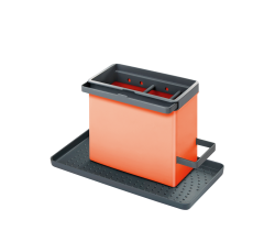 METALTEX 297530006 TidyTex Spülbecken-Organizer orange 24 x 13 x 14 cm aus Kunststoff
