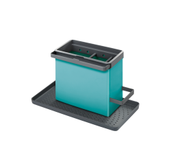 METALTEX 297530007 TidyTex Spülbecken-Organizer türkis 24 x 13 x 14 cm aus Kunststoff