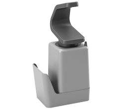METALTEX Soap-Tex Seifenspender grau mit Schwamm- und Ringhalter / Dispenser / Seifen-Station