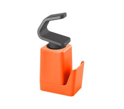METALTEX Soap-Tex Seifenspender orange mit Schwamm- und Ringhalter / Dispenser / Seifen-Station
