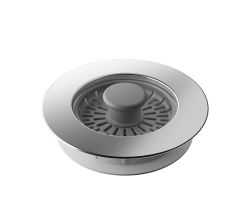 Metaltex 297579000 Abfluss-Stöpsel passend für Abflussgrößen von 7–11,5 cm / Abfluss-Sieb