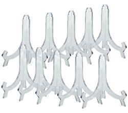 10er SET METALTEX 299118011 Tellerständer groß 18 cm Acryl / Dekorationsständer / Acrylständer