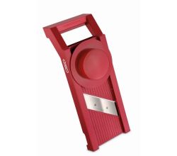 GSD 30011 Universal-Gemüsehobel mit 3 Einsätzen, Farbe Rot / Gemüseschneider / Gemüsehobel / Hobel