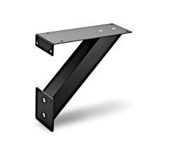 Konsole KRETA 3 schräg in SCHWARZ matt / Tradur / Küchenkonsole / Thekenkonsole